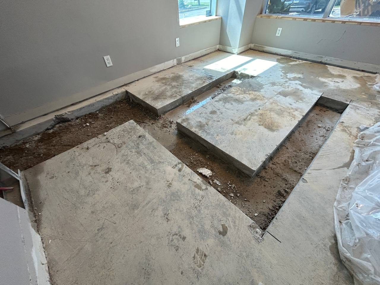 concrete slab cutting